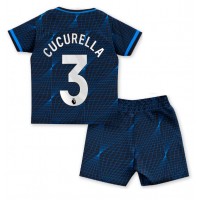 Chelsea Marc Cucurella #3 Vonkajší Detský futbalový dres 2023-24 Krátky Rukáv (+ trenírky)